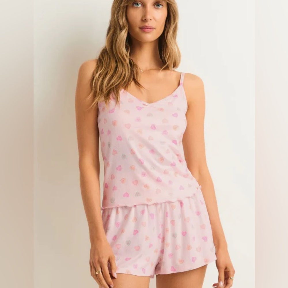 NEW Z Supply Candy Hearts Pajama Set S/M